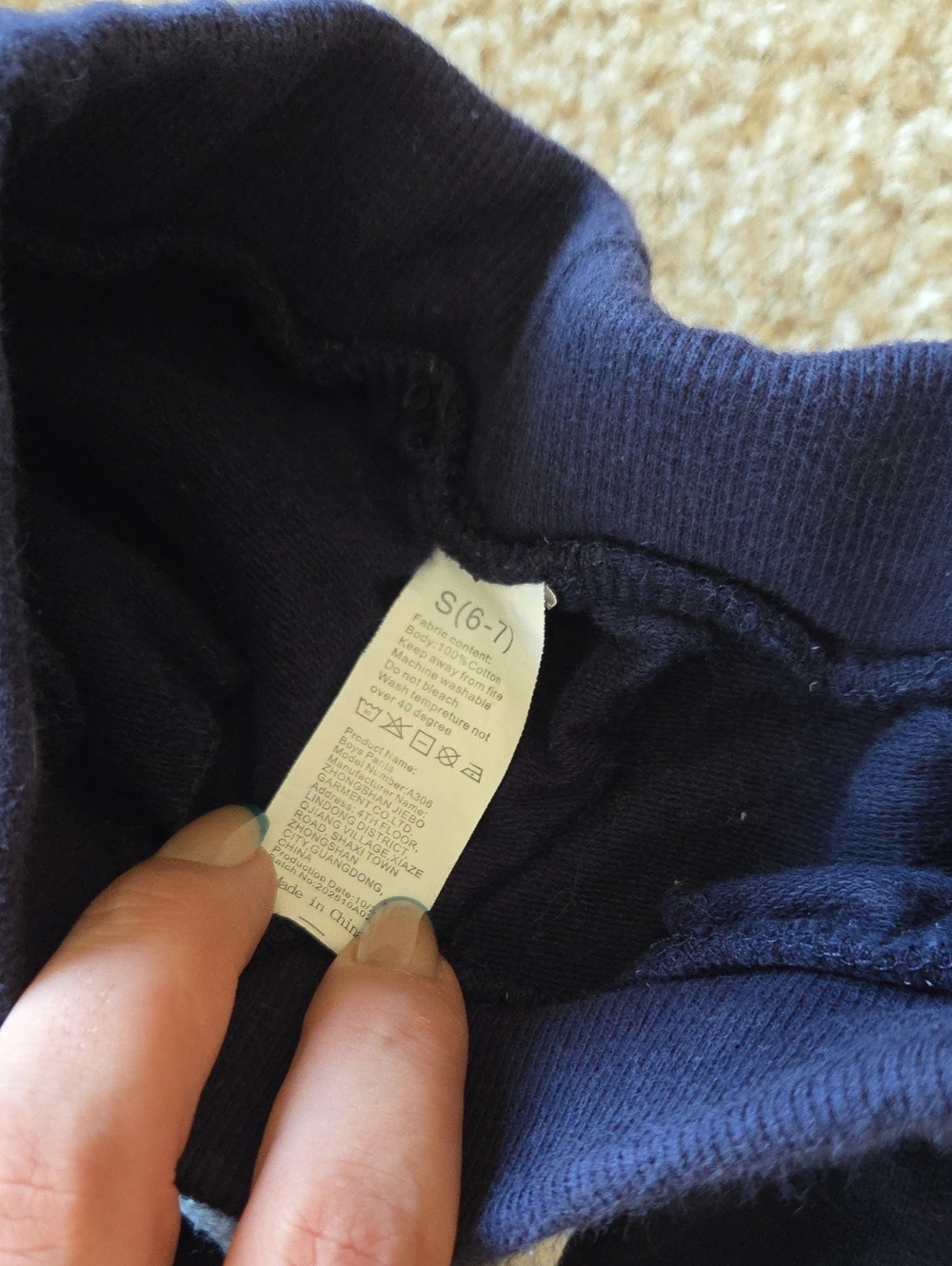 Kids Navy and Gray Jogger Pants Bundle - 5 Pack Size 6 - Picture 5 of 6
